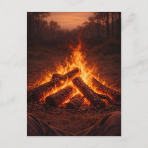 Campfire Thoughts   Fireside Postcard
