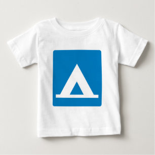 Campground Highway Sign Baby T-Shirt