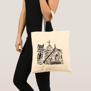 Campground Motif by Babbie - Martha's Vineyard Tote Bag