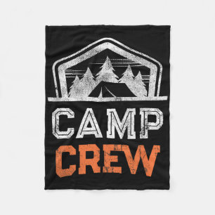 Campground Staff Camp Crew Summer Cousins Camping  Fleece Blanket