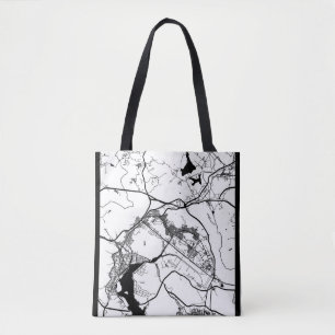 Campinas Brazil City Map Tote Bag