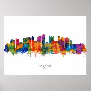Campinas Brazil Skyline Poster