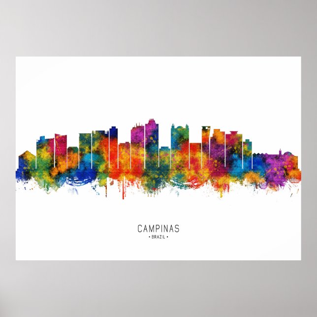 Campinas Brazil Skyline Poster (Front)