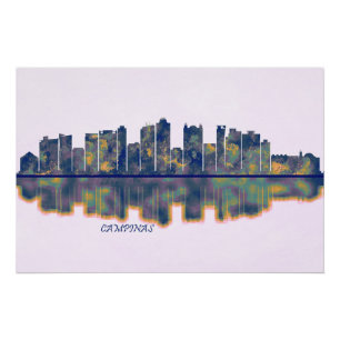 Campinas Skyline Poster