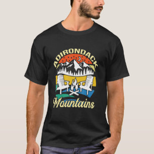 Camping Adirondack Mountain Hiking Us Park Outdoor T-Shirt