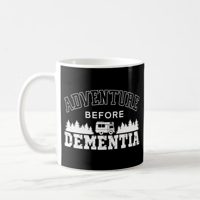 Camping Adventure Before Dementia Motorhome Coffee Mug (Left)