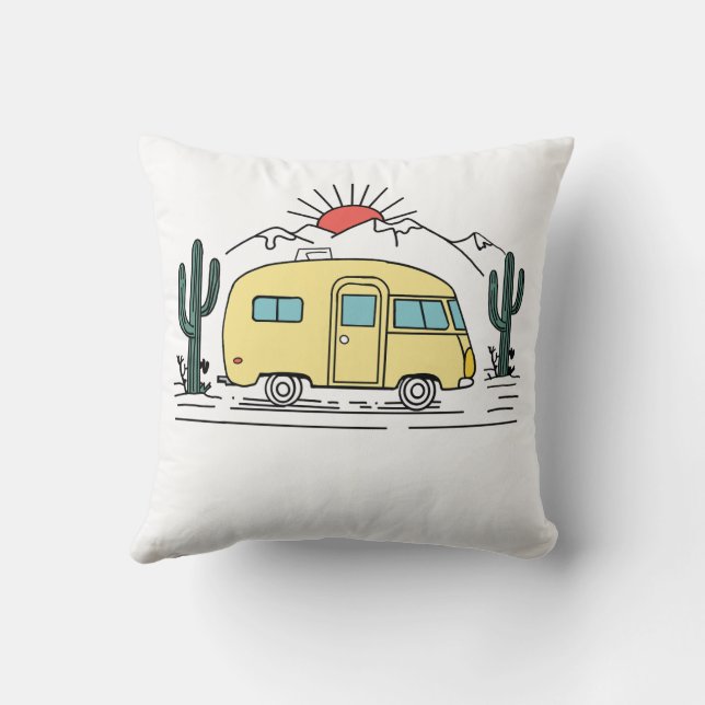 Camping adventure cushion (Back)