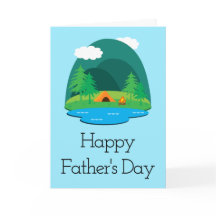 Camping Adventure Happy Father's Day Greeting