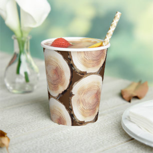 Camping Adventure Kids Birthday Party Pattern Paper Cups