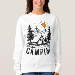 Camping Adventure   Mountains, Tent & Nature Sweatshirt