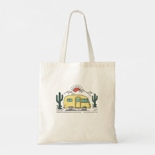 Camping adventure tote bag