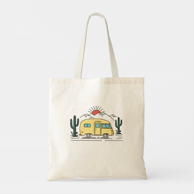 Camping adventure tote bag (Back)