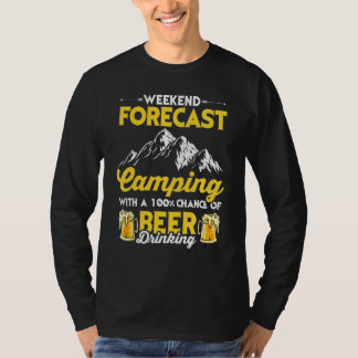 Camping And Beer Graphic Women And Men Camper T-Shirt