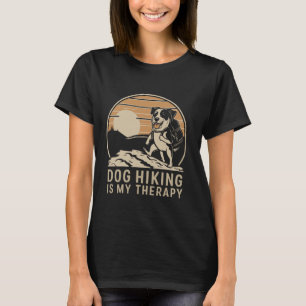 Camping And Dogs Are My Therapy Funny Dog Dad, Pup T-Shirt