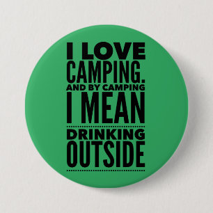 Camping and drinking Button