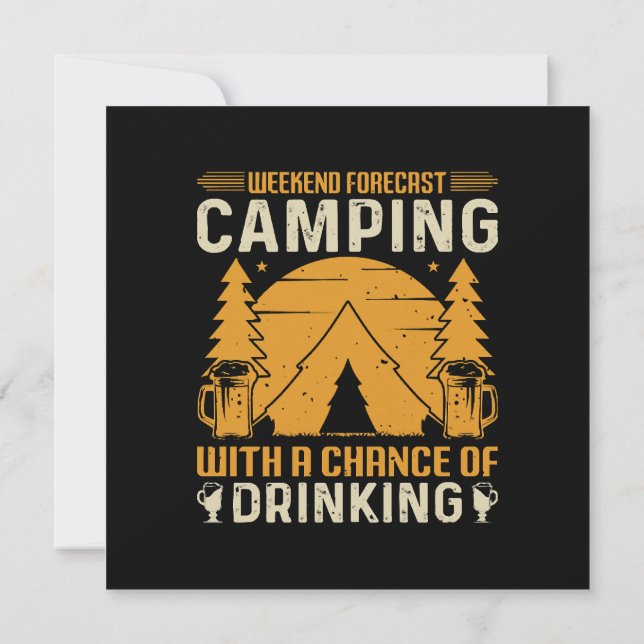 Camping and drinking invitation (Back)