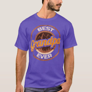 Camping And Hiking Best Grandpa Ever Grandpa T-Shirt
