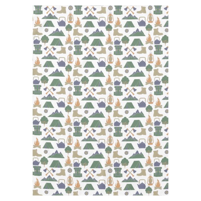 Camping and Outdoor Gear Campers Patterned Tablecloth (Front)