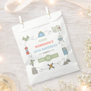 Camping Any Age Birthday Party Favour Bags