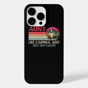 Camping Aunt Like A Normal Aunt Only Way Cooler iPhone 14 Pro Max Case