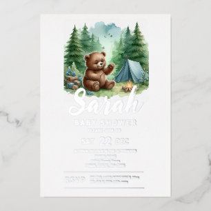 Camping Baby Bear in the Woods Baby Shower