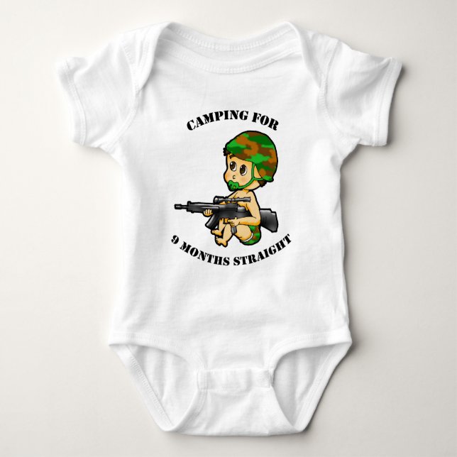 Camping Baby Bodysuit (Front)