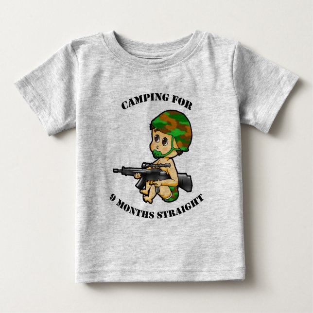 Camping Baby Infant Suit T-Shirt (Front)