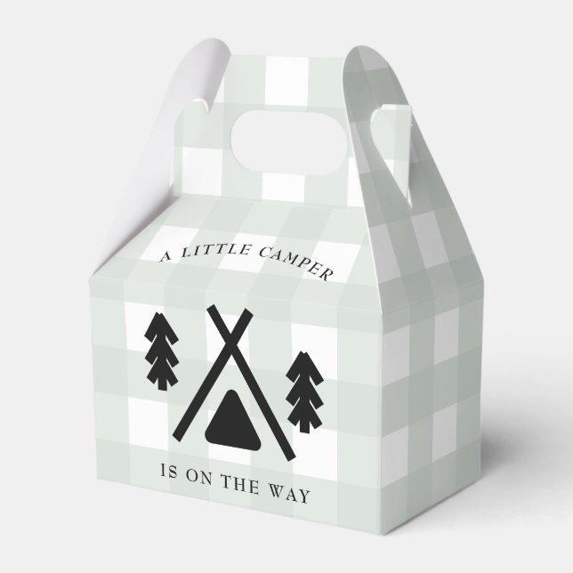 Camping baby shower favour box (Front Side)