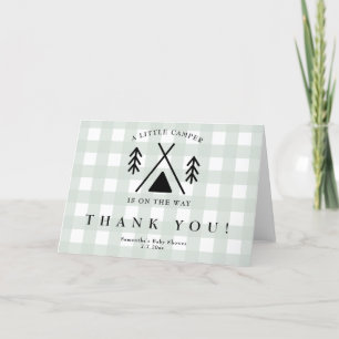 Camping baby shower - Thank you Card