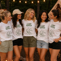 Camping Bachelorette Party Custom T-Shirts