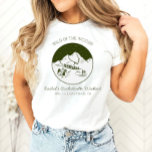 Camping Bachelorette Personalised T-Shirt<br><div class="desc">This is a fully editable "wild in the woods" bachelorette party shirt. Edit ALL wording, fonts, and all colours. To access all design tools, please select "edit using design tool". If you have any questions for me please reach out to me any time via Zazzle messaging - I am always...</div>