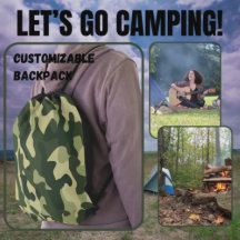 Camping Bag | Camo Bag | Green Camouflage Pattern