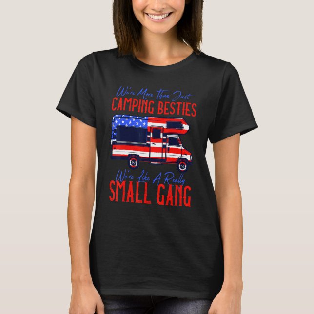 Camping Besties Camper Family Ultimate 4th Of July T-Shirt (Front)