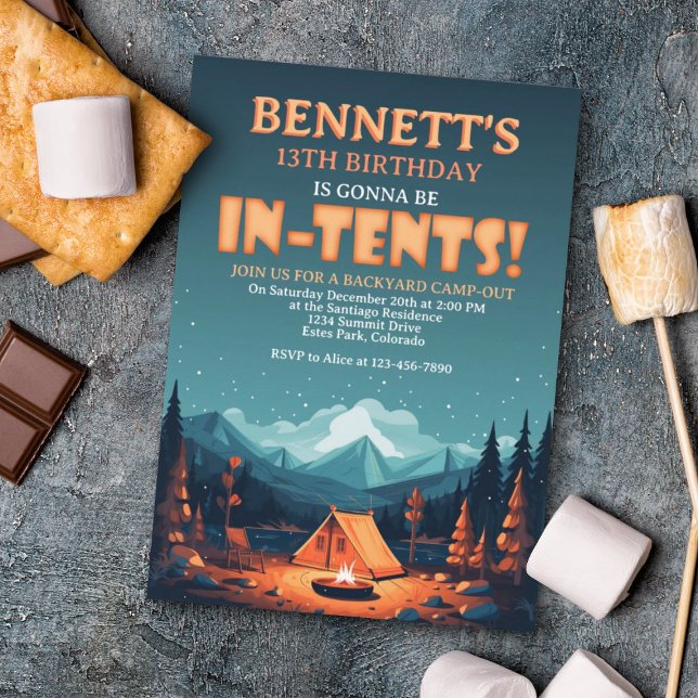 Camping Birthday Invitation (Creator Uploaded)