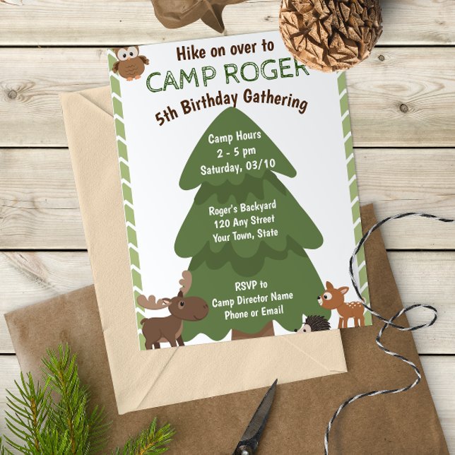 Camping Birthday Invitation (Creator Uploaded)