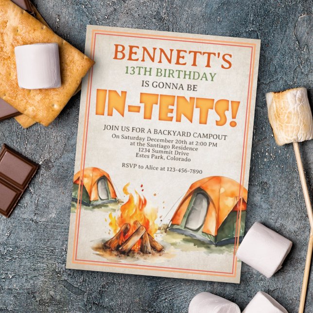 Camping Birthday Invitation (Creator Uploaded)