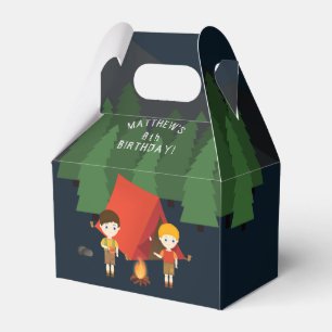 Camping Birthday Party Favour Box