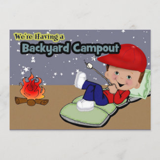 Camping Birthday Party Invitation