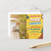 Camping Birthday Party modern kids