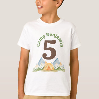 Camping Birthday Shirt