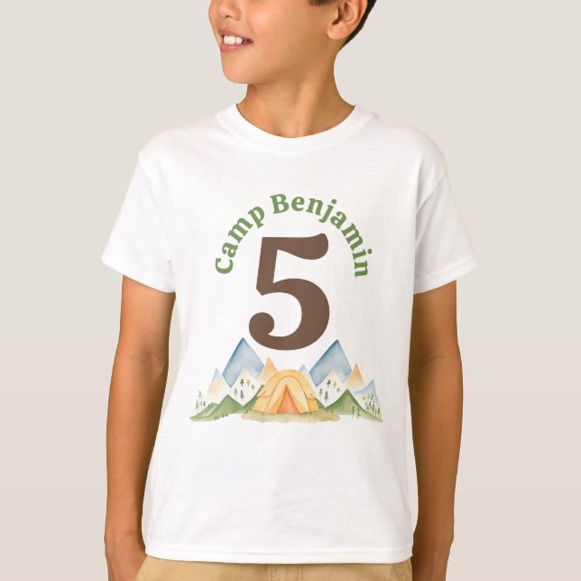 Camping Birthday Shirt (Front)