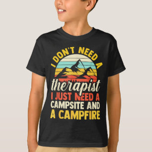 Camping bonfire camp life forest camper T-Shirt