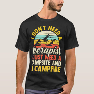 Camping bonfire camp life forest camper T-Shirt