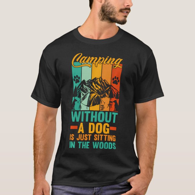Camping Bonfire Camp Life Forest T-Shirt (Front)