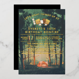 Camping Bonfire S'mores Birthday Party