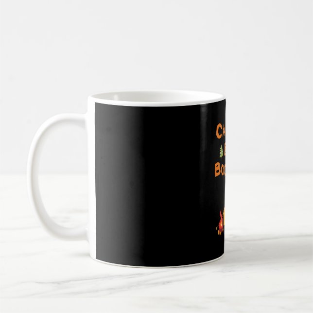 Camping & Boos Ghosts Wine Camping Halloween Coffee Mug (Left)