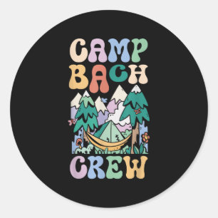 Camping Bridal Party Camp Bachelorette Camp Bach C Classic Round Sticker