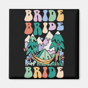 Camping Bridal Party Camp Bachelorette Camp Bride Magnet