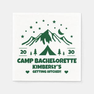 Camping Bride Bachelorette Party Napkin