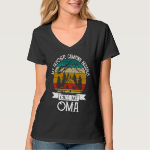 Camping Buddies Call Me Camping Oma Camper T-Shirt